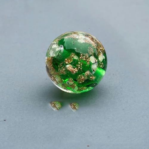 10 Stück/Los 8 mm runde beleuchtete Blumenglasperlen, lose leuchtende Lampwork-Perlen, handgefertigter Kristall, zum Selbermachen, Nähzubehör, Farbe 3 von WHUCTM