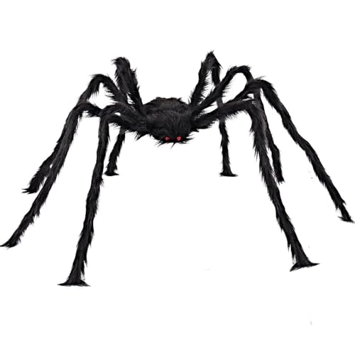 Halloween Spinnen, 150cm Garten Horror Dekoration Spinnen Realistisch Spinnen Groß Spider Gruselig Gruselige Spinne Deko für Partydekoration Gruselige Spukhaus Requisiten Mottoparty von WHangXJangYE