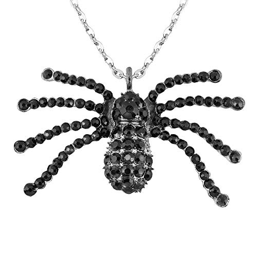 Widmann 7145G - Halskette Strass Spinne, Schmuck, Halsband, Vampir, Halloween, Karneval, Mottoparty von W WIDMANN MILANO Party Fashion