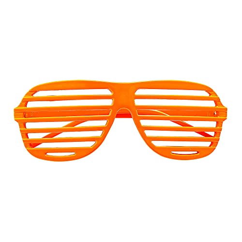 Widmann 01358 - Atzenbrille, Neon-orange, Bad Taste, Karneval, Mottoparty von WIDMANN