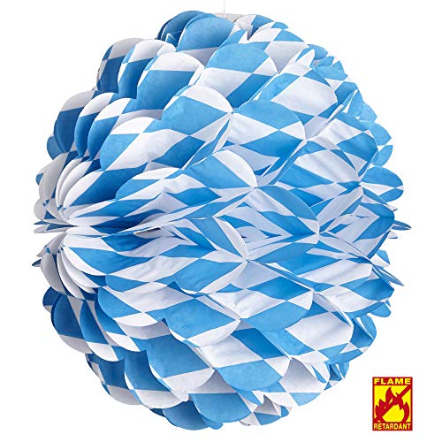 Widmann 02513 - Bayerischer Honeycomb Lampion, Durchmesser 28 cm, Bierfest, Volksfest, Geburtstag von W WIDMANN MILANO Party Fashion