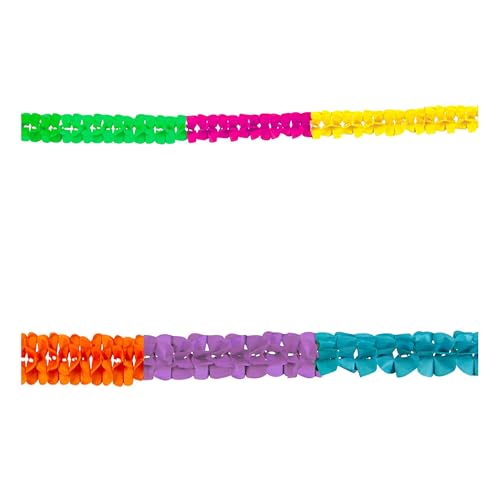 Widmann 05333 - Boa Girlande, Bunt, 3m, Ø 8 cm, Dekoration, Mottoparty, Karneval, Sommerfest von W WIDMANN MILANO Party Fashion