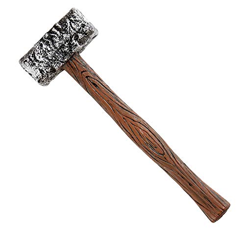 Widmann 48673 - Hammer, 38 cm, Accessoire, Dekoration, Bauarbeiter, Halloween, Karneval, Mottoparty von W WIDMANN MILANO Party Fashion