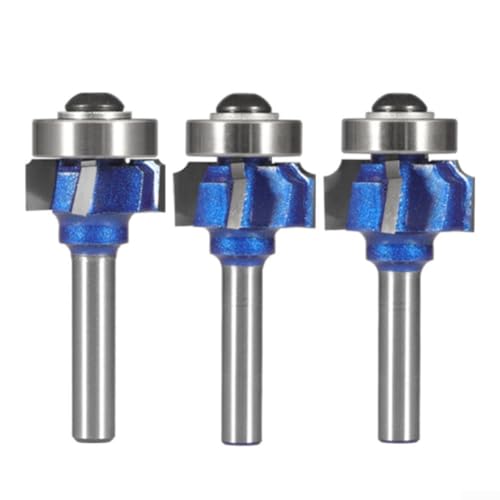 6mm Shank Router Bit Set, + Silver, Side Milling Cutter, R1 R2 R3 von WIIYENA