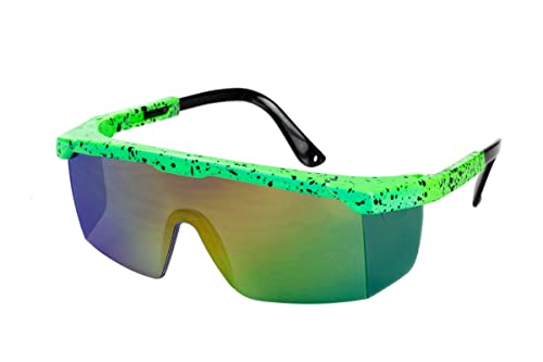 WILBERS & WILBERS - Brille 80er Jahre, Retro Ski Brille für Damen und Herren, grün von WILBERS & WILBERS