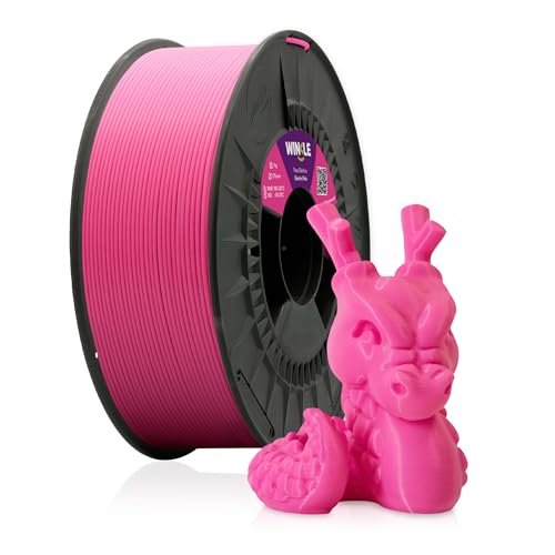 WINKLE PLA HD Fluoreszent Filament 1.75mm Elektrisch Rosa, 300g Spule, 3D Drucker Filament Kompatibel mit FDM Druckern, Druckmaterialien, Maßgenauigkeit +/- 0.05mm, Leicht zu Bedrucken von WINKLE FEED YOUR PRINTER