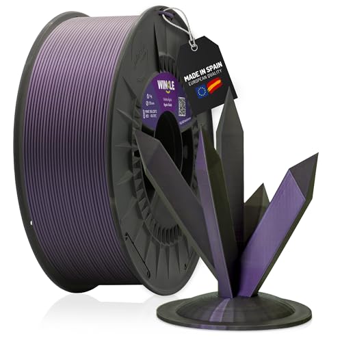 WINKLE PLA HD Interferenz Filament 1.75mm Achatviolett, 300g Spule, 3D Drucker Filament Kompatibel mit FDM Druckern, Druckmaterialien, Maßgenauigkeit +/- 0.05mm, Leicht zu Bedrucken von WINKLE FEED YOUR PRINTER