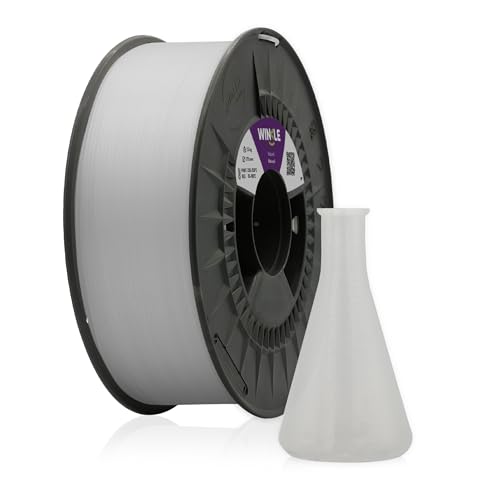 WINKLE Polypropylen PP Filament 1.75mm Naturfarbe, 700g Spule, 3D Drucker Filament Kompatibel mit FDM Druckern, PP -Druckmaterialien, Maßgenauigkeit +/- 0.05mm, Chemikalienbeständig von WINKLE FEED YOUR PRINTER