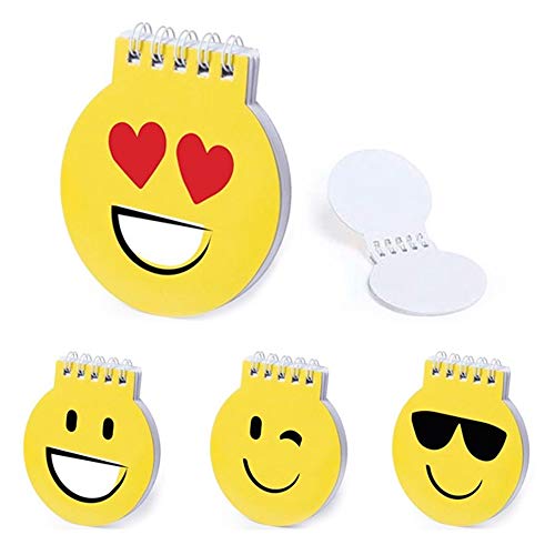 WINLON Emoji-Notizbuch, 20 Stück, Emoji-Notizbücher, Ringbuch, Orginal, mit Emoticon-Motiven von WINLON