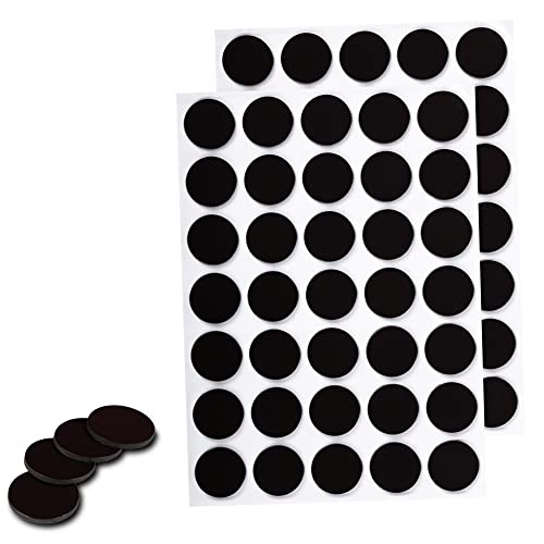 WINTEX Magnetplättchen - Set mit 70 Magneten - Rund, Extra Stark & Selbstklebend - Magnet Durchmesser 18 x 1,5 mm - Selbstklebende Mini Magnete zum Kleben und Basteln in Schwarz von WINTEX