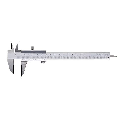 WIPPWER Eingelegter Messschieber aus Harter Legierung, obere Pfote, verlängerter Bremsbelag, Messschieber, Mittelabstand, Messwerkzeug, 150, 200, 300 mm, Lineal(0-150mm) von WIPPWER