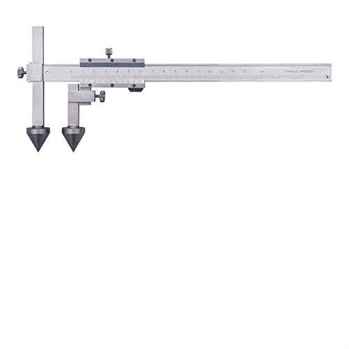 WIPPWER Eingelegter Messschieber aus Harter Legierung, obere Pfote, verlängerter Bremsbelag, Messschieber, Mittelabstand, Messwerkzeug, 150, 200, 300 mm, Lineal(10-150mm) von WIPPWER