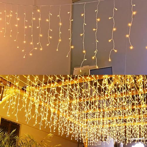 wisdom line Weihnachts-Lichterkette, 18 m, 400 LEDs, 8 Modi, wasserdicht, für Baum, Garten, Terrasse, Hochzeit (rot1) von wisdom line