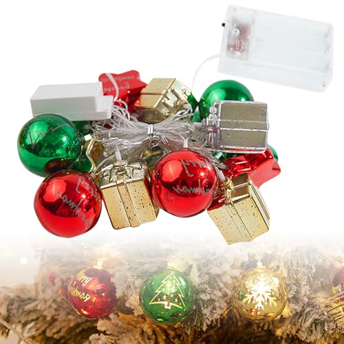 WIYETY Sphärisch Lichterkette Weihnachten 3M 20 LED Weihnachtsdeko Lichterkette, Weihnachtslichterkette für Hochzeitsfeier, Geburtstag, Weihnachten, Party Deko, Innen und Außen von WIYETY