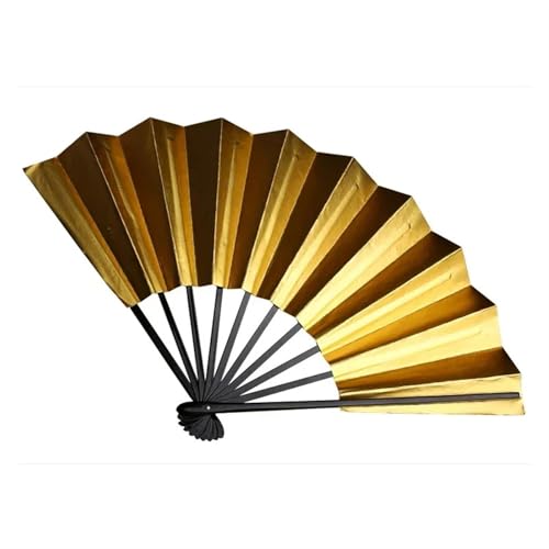 WJLYDM DIY Fan Luxus Modern Dekorative Fächer Faltbar Gold Sommer Chinesischer Stil Design Retro Dekorative Fächer Schwarz Wohnmöbel Xuan Papier und Gold Fächer von WJLYDM