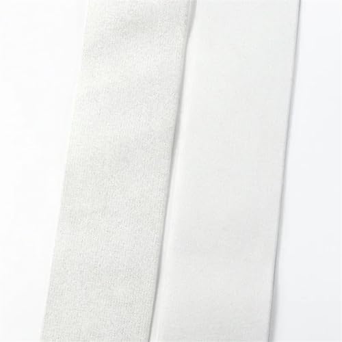 WJLYDM Elastische BäNder NäHen 2/5M 25/30/40/50mm Elastische Band for Nähen Rock Hosen Bund Band Kleidung Schuhe Gummiband Band DIY Zubehör(WhiteColored,2METERS_25MM) von WJLYDM