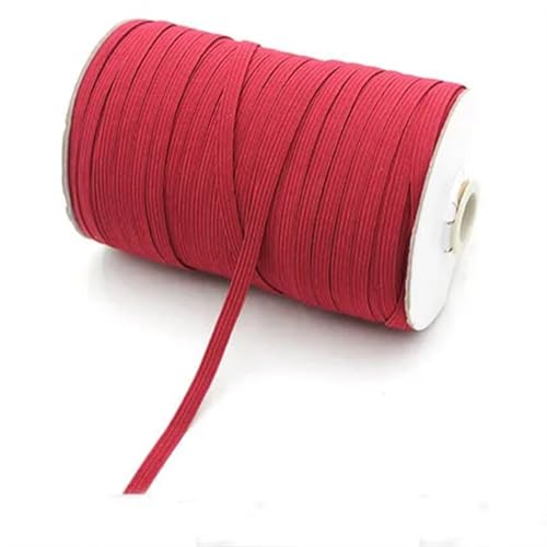 WJLYDM Elastische BäNder NäHen 2/5yards 6mm Elastisches Band Golddraht Glitter Elastisches Spandexband for Besatz Nähen Stoff DIY Kleidungsstück Nähzubehör(Wine red,5yard) von WJLYDM