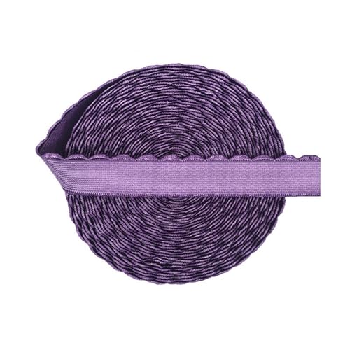 WJLYDM Elastische BäNder NäHen 2 5 10 Yard 3/8" 1/2" 10mm 13mm Plüsch BH Träger Gummiband Nylon Schulterband Unterwäsche Dessous DIY Nähbesatz(Amethyst,10 Yards_13MM) von WJLYDM