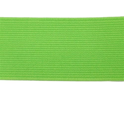 WJLYDM Elastische BäNder NäHen 20mm 30mm 40mm Breites, flaches, hohes elastisches Band for Nähen von Schutzkleidungszubehör, schwarzes Dickes Gummiband, Seil, DIY(Green,1M_30MM) von WJLYDM