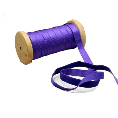 WJLYDM Elastische BäNder NäHen 5/10M 12mm Elastische Bänder for Unterwäsche BH Schulter Gurt Frühling Haar Gummiband Hosen Gürtel Stretch Nylon Gurtband Nähen Zubehör(DrakPurple,10METERS_12MM) von WJLYDM