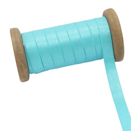 WJLYDM Elastische BäNder NäHen 5/10M 12mm Elastische Bänder for Unterwäsche BH Schulter Gurt Frühling Haar Gummiband Hosen Gürtel Stretch Nylon Gurtband Nähen Zubehör(LakeGreen,10METERS_12MM) von WJLYDM