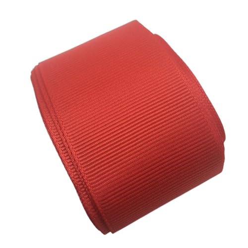 WJLYDM Elastische BäNder NäHen 5 Yards 1-1/2" 38mm Band Hochzeit Weihnachten Party Dekoration DIY Geschenkverpackung DIY Nähen Handwerk(Red) von WJLYDM