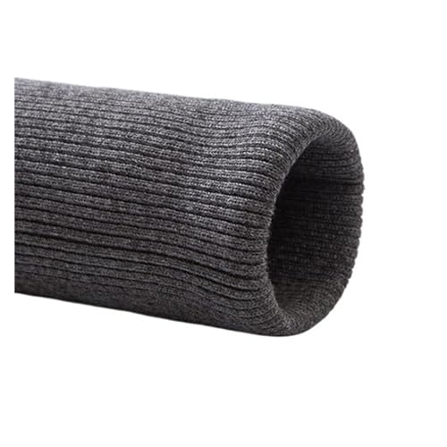 Elastische gerippte Bündchen, gestrickte Rippbündchen, Stoff, DIY-Kleidung, gerippter Bündchensaum, 7 x 40 cm, Stoff, dehnbar, dick, Nähkleidung, Hosen, Zubehör (Dp Gray) von WJSXEQF