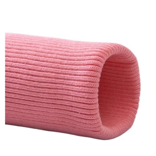 WJSXEQF Elastische gerippte Bündchen, gestrickte Rippbündchen, Stoff, DIY-Kleidung, gerippter Bündchensaum, 7 x 40 cm, Stoff, dehnbar, dick, Nähkleidung, Hosen, Zubehör (Dp Pink) von WJSXEQF