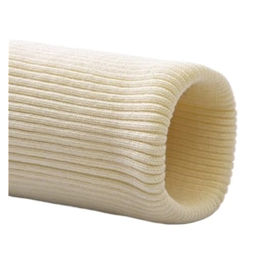 WJSXEQF Elastische gerippte Bündchen, gestrickte Rippbündchen, Stoff, DIY-Kleidung, gerippter Bündchensaum, 7 x 40 cm, Stoff, dehnbar, dick, Nähkleidung, Hosen, Zubehör (Lt Gelb) von WJSXEQF