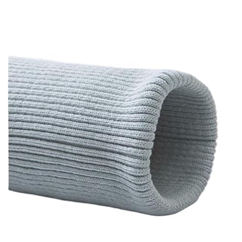 WJSXEQF Elastische gerippte Bündchen, gestrickte Rippbündchen, Stoff, DIY-Kleidung, gerippter Bündchensaum, 7 x 40 cm, Stoff, dehnbar, dick, Nähkleidung, Hosen, Zubehör (Lt blau) von WJSXEQF