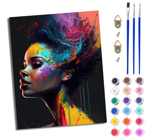 WJWWANG Malen Nach Zahlen DIY auf Leinwand Kit für Anfänger Mädchen-Farbgekritzel Mit Acryl Farben und Premium Pinsel 40x50CM Home Deko oder Geburtstag Weihnachten Geschenk WJWWANG Malen Nach Zahlen DIY auf Leinwand Kit für Anfänger Mädchen-Farbgekritzel Mit Acryl Farben und Premium Pinsel 40x50CM Home Deko oder Geburtstag Weihnachten Geschenk von WJWWANG