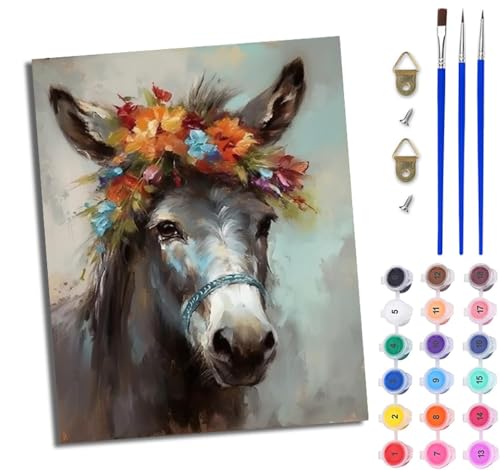 WJWWANG Malen Nach Zahlen Erwachsene Malen Nach Zahlen Pferde mit Girlanden DIY Handgemalt Ölgemälde Leinwand Kit für Anfänger und Erwachsene Ohne Rahmen 40 x 50 cm WJWWANG Malen Nach Zahlen Erwachsene Malen Nach Zahlen Pferde mit Girlanden DIY Handgemalt Ölgemälde Leinwand Kit für Anfänger und Erwachsene Ohne Rahmen 40 x 50 cm von WJWWANG