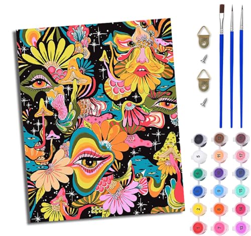 WJWWANG Malen Nach Zahlen Erwachsene Paint by Numbers Malen Nach Zahlen mit Pinseln und Acrylfarben Abstrakte Augenblumen Handgemalte Ölgemälde Leinwand für Home Décor Ohne Rahmen WJWWANG Malen Nach Zahlen Erwachsene Paint by Numbers Malen Nach Zahlen mit Pinseln und Acrylfarben Abstrakte Augenblumen Handgemalte Ölgemälde Leinwand für Home Décor Ohne Rahmen von WJWWANG