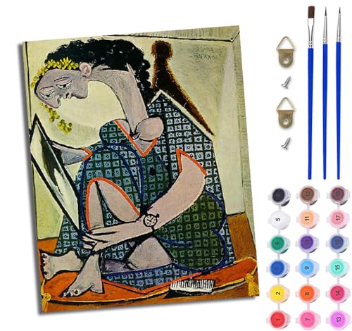 WJWWANG Malen Nach Zahlen Erwachsene Paint by Numbers Malen Nach Zahlen mit Pinseln und Acrylfarben Einfache abstrakte Frau Handgemalte Ölgemälde Leinwand für Home Décor Ohne Rahmen WJWWANG Malen Nach Zahlen Erwachsene Paint by Numbers Malen Nach Zahlen mit Pinseln und Acrylfarben Einfache abstrakte Frau Handgemalte Ölgemälde Leinwand für Home Décor Ohne Rahmen von WJWWANG
