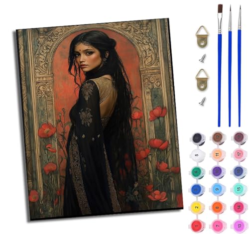 WJWWANG Malen Nach Zahlen Erwachsene Paint by Numbers Malen Nach Zahlen mit Pinseln und Acrylfarben Schönheit im klassischen Stil Handgemalte Ölgemälde Leinwand für Home Décor Ohne Rahmen WJWWANG Malen Nach Zahlen Erwachsene Paint by Numbers Malen Nach Zahlen mit Pinseln und Acrylfarben Schönheit im klassischen Stil Handgemalte Ölgemälde Leinwand für Home Décor Ohne Rahmen von WJWWANG