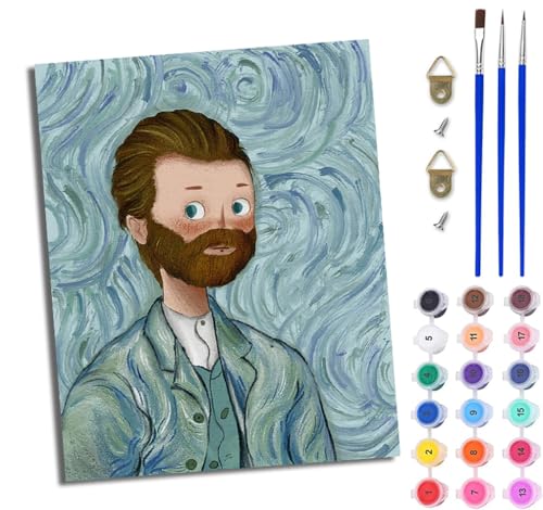 WJWWANG Malen Nach Zahlen ErwachseneImpressionistische Bilder DIY Handgemalt Ölgemälde Kit für Anfänger und Erwachsene Mit 3-Pinseln und Acrylfarbe Ohne Rahmen 40X50CM WJWWANG Malen Nach Zahlen ErwachseneImpressionistische Bilder DIY Handgemalt Ölgemälde Kit für Anfänger und Erwachsene Mit 3-Pinseln und Acrylfarbe Ohne Rahmen 40X50CM von WJWWANG