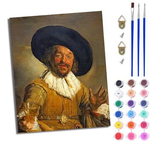 WJWWANG Malen nach Zahlen DIY Handgemalt Ölgemälde Set für Anfänger und Jugendliche Mann mit Gentleman-Haltung Pinsel und Acrylfarbe 40x50 cm ideal als Geschenk oder zur Heimdekoration WJWWANG Malen nach Zahlen DIY Handgemalt Ölgemälde Set für Anfänger und Jugendliche Mann mit Gentleman-Haltung Pinsel und Acrylfarbe 40x50 cm ideal als Geschenk oder zur Heimdekoration von WJWWANG