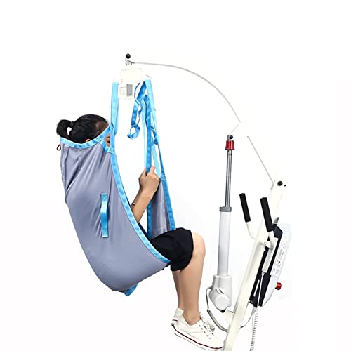 Patientenlifter, Ganzkörper-Tragegurt, Patientenlifter, Tragegurt, Treppenrutsche, Transfergurt für den Transfer vom Bett zum Rollstuhl-Duschstuhl, aus Netzstoff mit Toilettenschlaufen-Design von WJYLM