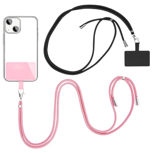 WKRTDY 2X Handykette Universal，Telefon-Patch von Lanyards Pads mit Karabiner-Clip, Handyband-Patch Schlüsselband ，perfekt zum Umhängen der meisten Smartphones von WKRTDY