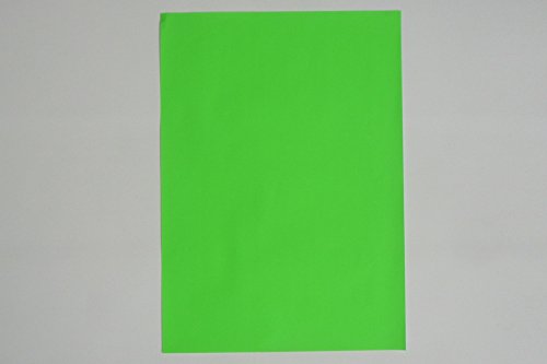 WKS Leuchtpapier NEON grün DIN A2, 90g/qm 100 Bogen tagesleuchtfarben einseitig von WKS