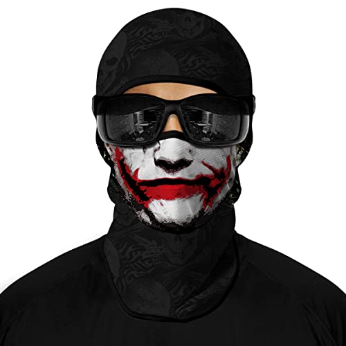 3D-Skimaske, Motorrad, Vollgesichtsmaske, Outdoor, taktische Kapuze, Kopfbedeckung, Maske, Geister, Totenkopf-Maske, für Herren und Damen, für Halloween (Stil C) von WLHHBO