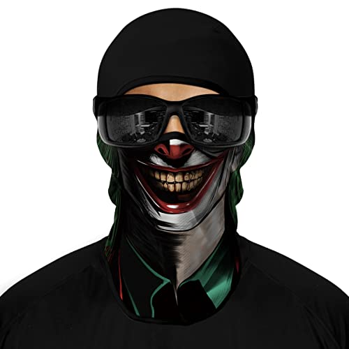 3D-Skimaske, Motorrad, Vollgesichtsmaske, Outdoor, taktische Kapuze, Kopfbedeckung, Maske, Geister, Totenkopf-Maske, für Herren und Damen, für Halloween (Stil T) von WLHHBO