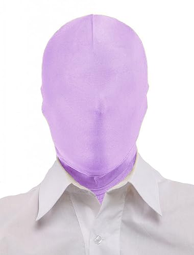 Herren und Damen Vollabdeckung Spandex Kapuze Maske für Halloween Kostüm (Lavendel) von WLHHBO