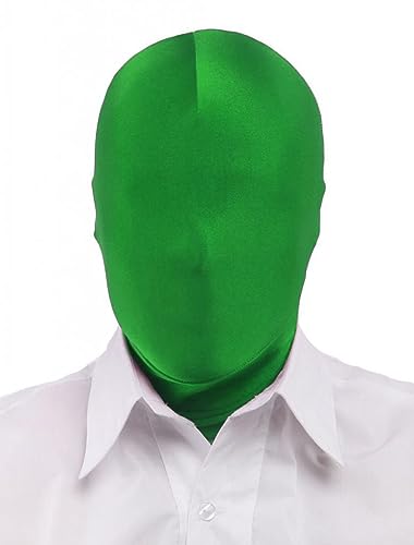 Vollabdeckende Spandex-Kapuzenmaske für Herren und Damen, Halloween-Kostüm (grün) von WLHHBO