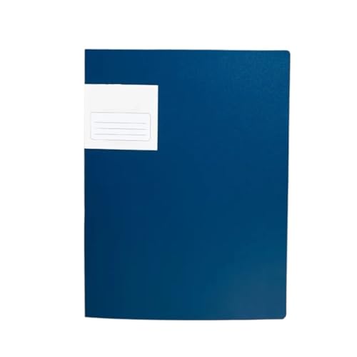 WLTYSM Präsentationsmappe Informationen Ordner Binder PP Musik Papier Kunststoff Organizer Seiten Tasche Budget Datei Transparent Sammlung Buch Projektordner für Einzelpersonen(Deep Blue) von WLTYSM