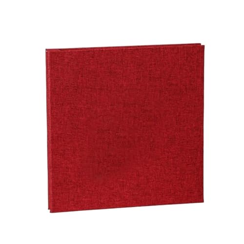 WLTYSM Scrapbook Fotoalbum 20 Seiten Erinnerungsbücher DIY Bastel-Fotoalben Scrapbook-Einband Kraftalbum for Hochzeitstagsgeschenke Erinnerungsbücher Fotoalbum(Red) von WLTYSM