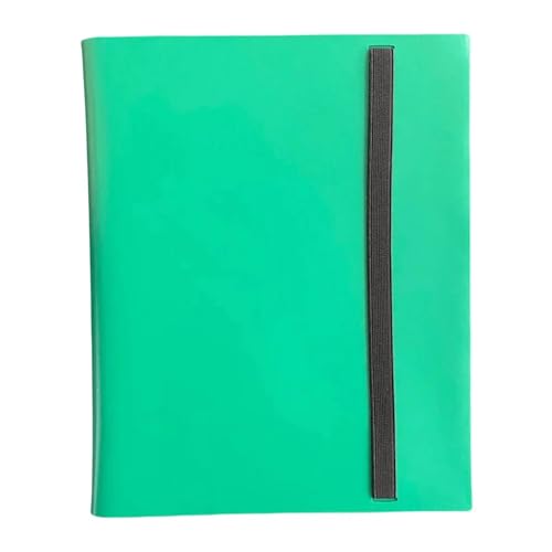 WLTYSM Scrapbook Fotoalbum Notizbuch zur Cartoon-Sammlung, 9 Taschen, Kartensammelalbum, tragbar, for 360 Karten for Sammeln von Karten Fotoalbum(Green) von WLTYSM