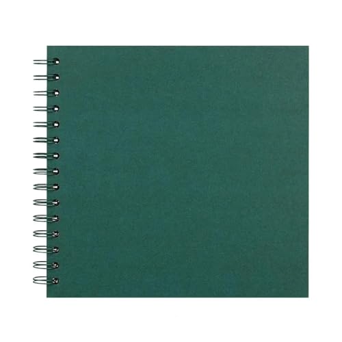 WLTYSM Scrapbook Fotoalbum Scrapbook-Fotoalbum aus Papier mit dicken Seiten, 7-Zoll-Scrapbook-Fotoalbum, Elegantes Doppeldraht-Fotoalbum for Hochzeiten Fotoalbum(Green) von WLTYSM