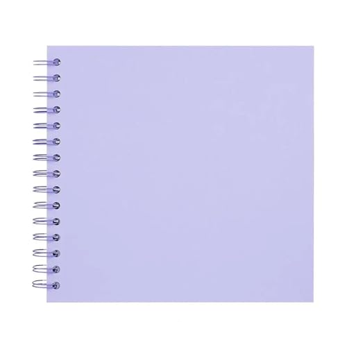 WLTYSM Scrapbook Fotoalbum Scrapbook-Fotoalbum aus Papier mit dicken Seiten, 7-Zoll-Scrapbook-Fotoalbum, Elegantes Doppeldraht-Fotoalbum for Hochzeiten Fotoalbum(Light Purple) von WLTYSM