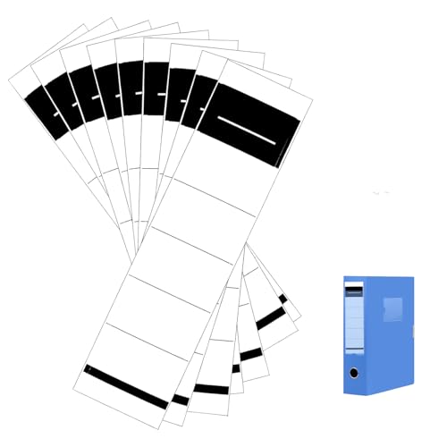 50 Stück Ordner Rückenschilder Selbstklebend,Selbstklebend Ordnerrücken von WLVinson